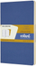Ditari Moleskine Volant Journal i madh, me vija, set me 2 copa, blu edhe e verdhë