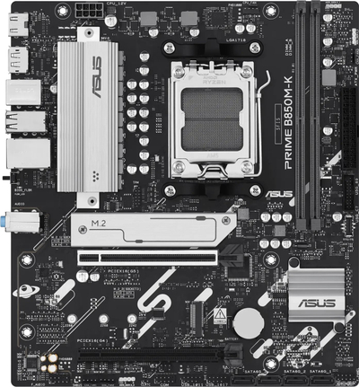 Pлоча ASUS PRIME B850M-K, AMD B850, лежиште AM5, Micro ATX