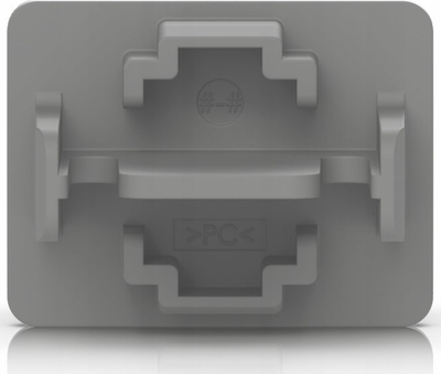 Kapak porti RJ45 Ubiquiti UACC-RJ45-Cover, për U-RACK-6U-TL, polikarbonat, gri