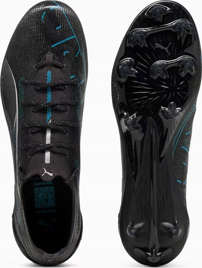 Atlete futbolli Puma Ultra 5 Ultimate FG M 108159-02 për bar natyral, të zeza