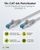 Kabllo interneti Goobay CAT 6A S/FTP, set me 10 copë, 3 m, gri