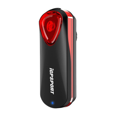 Dritë prapa biçiklete me radar iGPSPORT SR30, ANT+ Bluetooth, USB C, e zezë