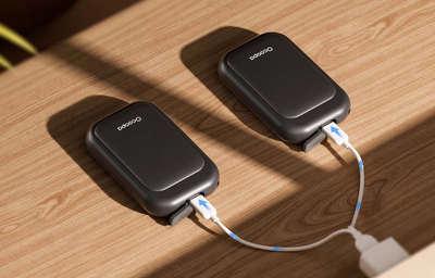 Ngrohëse dore Ocoopa Hand Warmer, 5000mAh, paketë 2 copë, e zezë