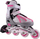 Patina inline Outrace Volt, e rregullueshme 37-40, rekreative, gri me rozë