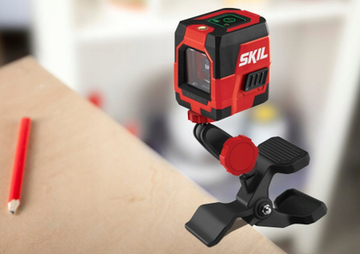 Nivelator lazer Skil Crossline 1911DA, rreze jeshile, vetënivelues, i kuq