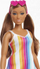 Kukull Barbie Loves the Ocean Rainbow, fustan me vija shumëngjyrëshe, syze zemre rozë