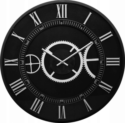 Ora murale Kerian Mechanical, 57cm, mekanike, e zezë