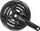 Set zinxhirësh biçiklete Shimano Altus FC-M311, square taper, 7/8 marshe, i zi
