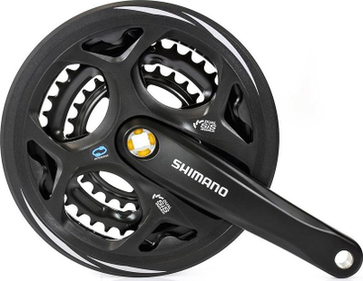 Set zinxhirësh biçiklete Shimano Altus FC-M311, square taper, 7/8 marshe, i zi