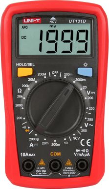 Multimetër universal Uni-T UT131D, NCV, ekran LCD me ndriçim, i kuq