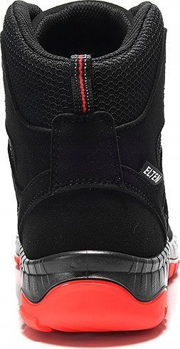 Çizme sigurie Elten Maddox BOA Mid, S3 ESD, nr. 47, të zeza me të kuqe