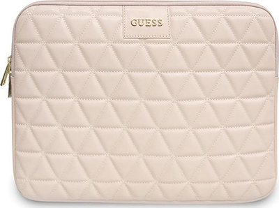 Futrollë tabletë Guess Sleeve GUCS13QLPK, 13", lëkurë vegane, rozë