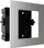 Kornizë e fshehtë për stacion dere Hikvision DS-KD-ACF1/S, çelik inox, për 1 modul, argjend