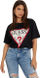 Maicë për femra GUESS SS CN Shiny Triangle, e zezë