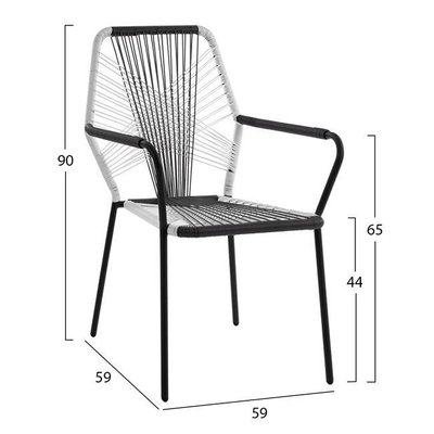 Kolltuk HM5490 59×59×90 cm, bardhë/ gri