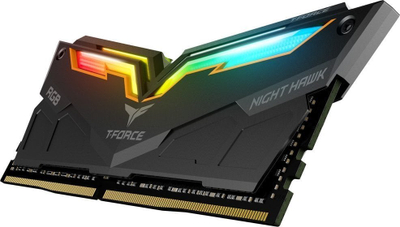 Memorie TeamGroup T-Force Night Hawk RGB Gen2, DDR4, 16 GB, 4000 MHz, CL18, TF14D416G4000HC18JDC01