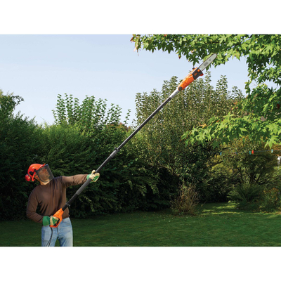 Sharrë me zinxhir teleskopike Black&Decker PS7525, 800W, teh 25 cm, portokalli