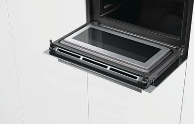 Furrë e integrume kompakte Siemens CM633GBS1S, 4D HotAir, me mikrovalë, inox e zezë