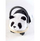 Lodër lëvizëse 3M Wheely Bug Panda Plush, madhësi e vogël, zezë e bardhë