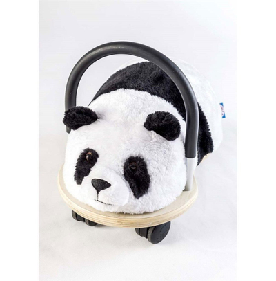 Lodër lëvizëse 3M Wheely Bug Panda Plush, madhësi e vogël, zezë e bardhë