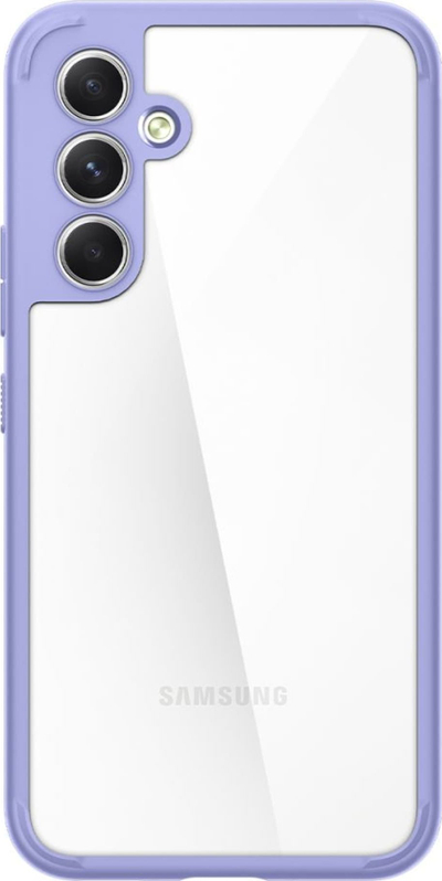 Mbulesë telefoni Spigen Ultra Hybrid për Samsung Galaxy A54 5G, transparente, kornizë TPU, vjollcë