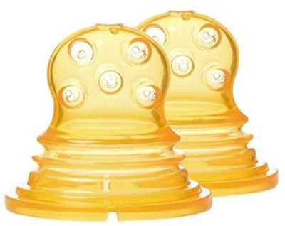 Nipla silikoni zëvendësuese Kidsme Food Squeezer, 4m+, pa BPA, portokalli