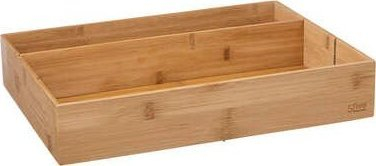 Tabaka organizuese për takëme 5 Five Simply Smart, 3 ndarje, bambu, ngjyrë natyrale