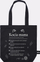 Çantë tote Black Cotton Bag Cat Mom, pambuk, e zezë