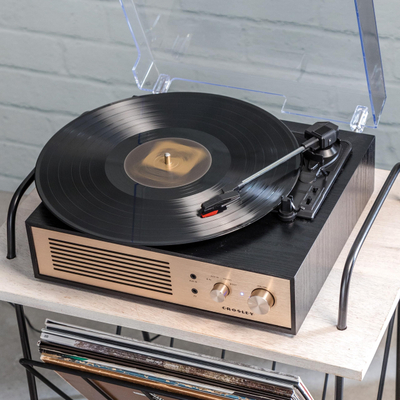 Crosley Gramofon+Bluetooth Record Player Miles Black Cr6045A-Bk4