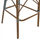 Stol bari alumini bamboo look,"HM5794.01", gjelbër/ bardhë