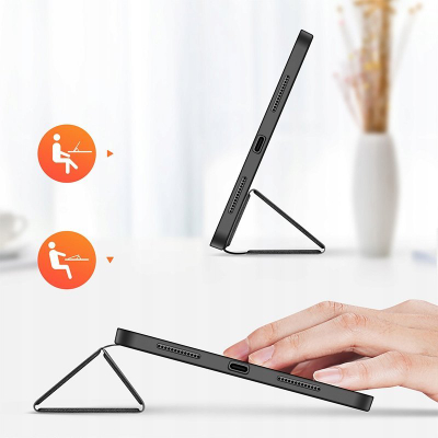 Mbulesë tablet DUX DUCIS Domo Series për iPad Pro 11 M4, funksion stand, me mbajtëse stylus, e zezë
