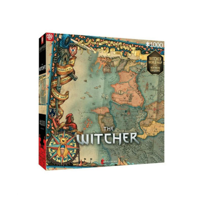 Puzzle Good Loot The Witcher Northern Kingdoms, 1000 copë, 34x48cm, shumëngjyrësh