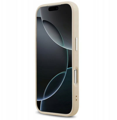 Kapak telefoni Karl Lagerfeld MagSafe për iPhone 17 Pro, PU, bezhë