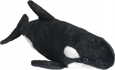 Lodër pelushi Beppe ZOO Oceanic Orca Mascot, 33cm, e zezë bardhë