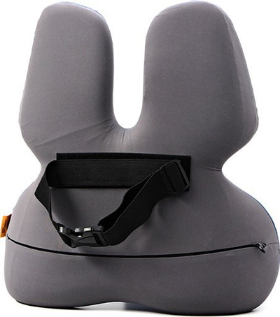 Jastëk lumbal ergonomik, shkumë memory, i hirtë