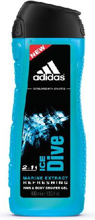 Xhel dushi për meshkuj Adidas Ice Dive, 400 ml