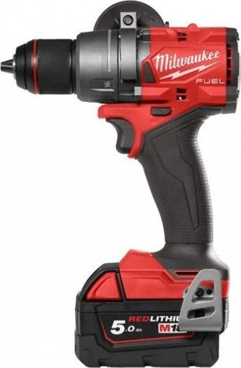 Makine shpuese vidhosëse Milwaukee M18 FUEL, me bateri, brushless, e kuqe