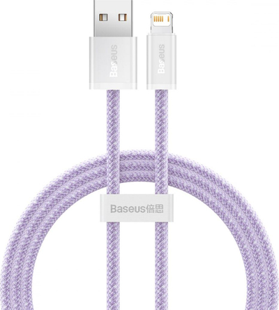 Кабел USB во Lightning Baseus CALD000405, 1m, 2.4A, виолетов