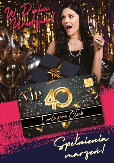 Kartolinë ditlindje Armin Style Birthday Card 40 Gift M, me zarf, për moshën 40 vjeç, shumëngjyrëshe