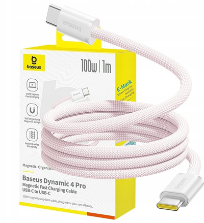 Kabllo magnetike Baseus Type C, 100W, karikim i shpejtë, e zezë