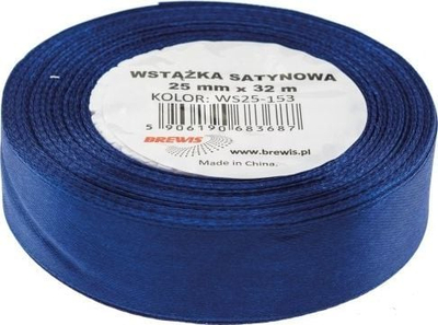 Shirit sateni Brewis, 25mm x 32m, blu navy