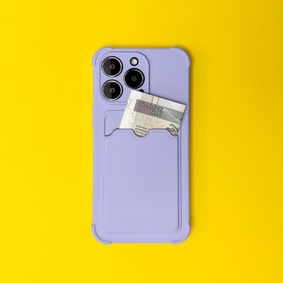 Këllëf telefoni Armor për Xiaomi Redmi Note 10 / Note 10S, silikoni i fortë, me xhep për karta, ngjyrë e zezë