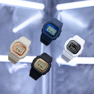 Orë digjitale Casio G-Shock Original GMD-S5600-1ER (322), e zezë/artë