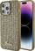 Kapak telefoni Guess Square Mirror për iPhone 15 Pro Max, plastike dhe TPU, ngjyrë ari