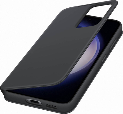 Këse Samsung Smart View Wallet për Galaxy S23, me kapak që paloset, origjinale, e zezë