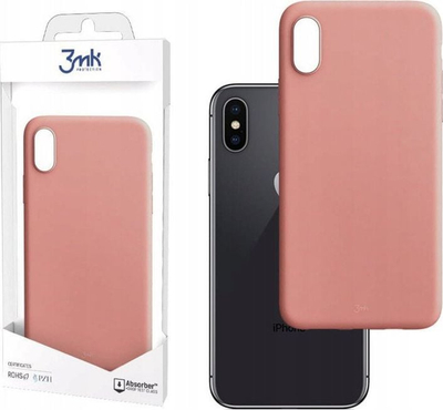 Mbulesë 3mk Matt Case Lychee për Apple iPhone X XS, mat, e zezë