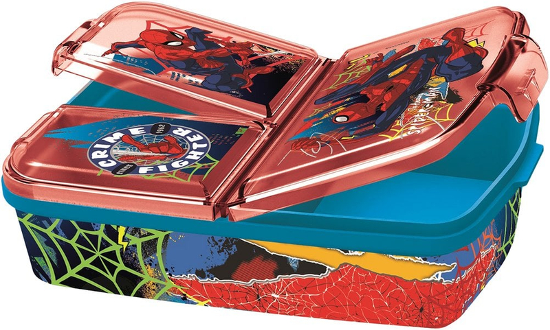 Kuti dreke Euromic Spiderman Multi Compartment, me disa ndarje, shumëngjyrëshe