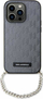 Futrollë telefoni Karl Lagerfeld KLHCP14SSACKLHPG për iPhone 14, hardcase Saffiano, me zinxhir, argjendtë
