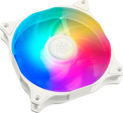 Ventilator PC SilverStone Air Blazer, 120mm, ARGB PWM, i bardhë