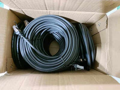 Мрежен кабел Equip Cat.6 S/FTP, 1m, сет 40 парчиња, црн